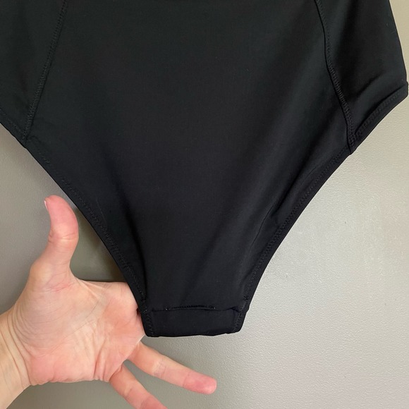 Athleta High Waist Bikini Bottom Size Small Black Swimwear Swimsuit Comfortable - Picture 11 of 15